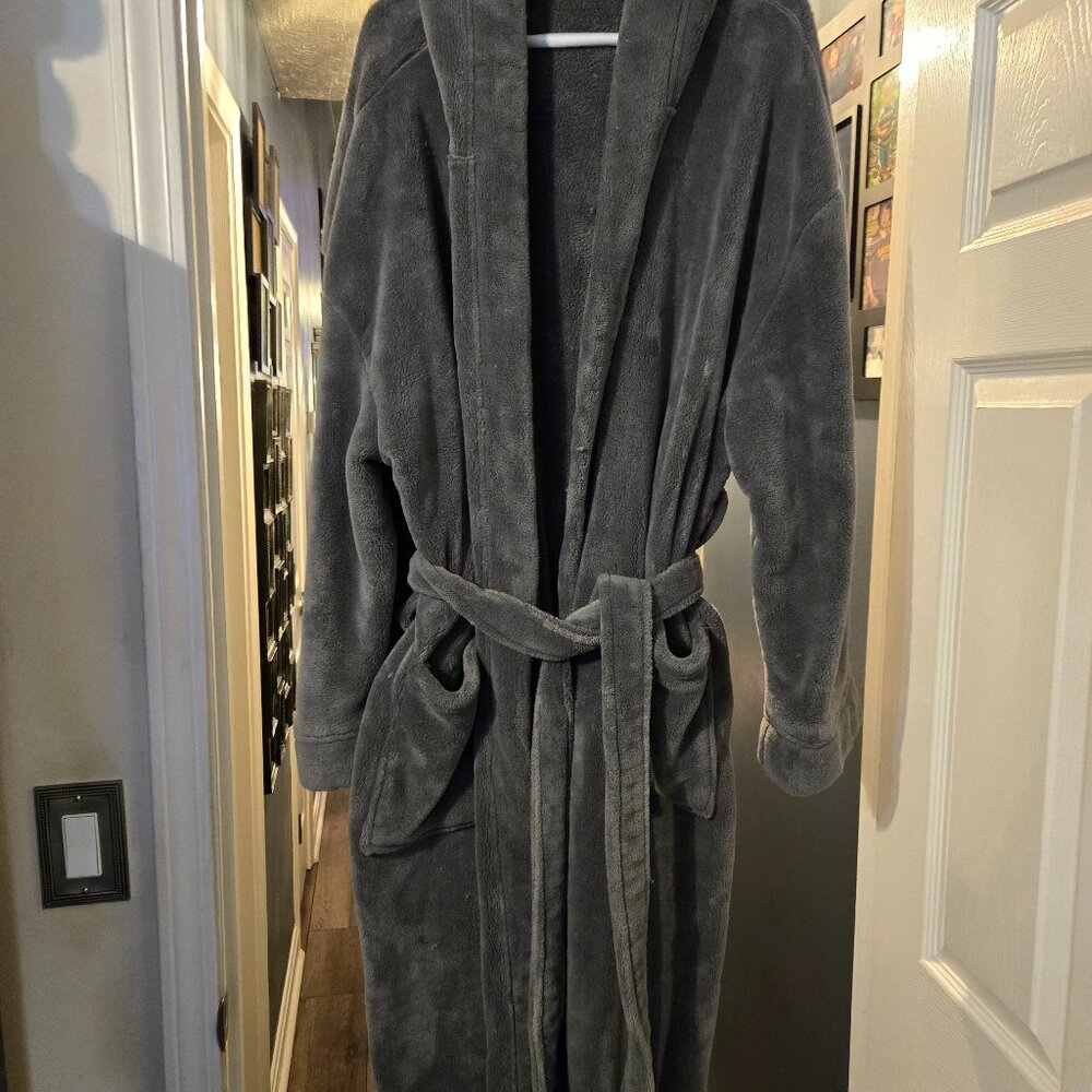 Cozy Gray Bathrobe